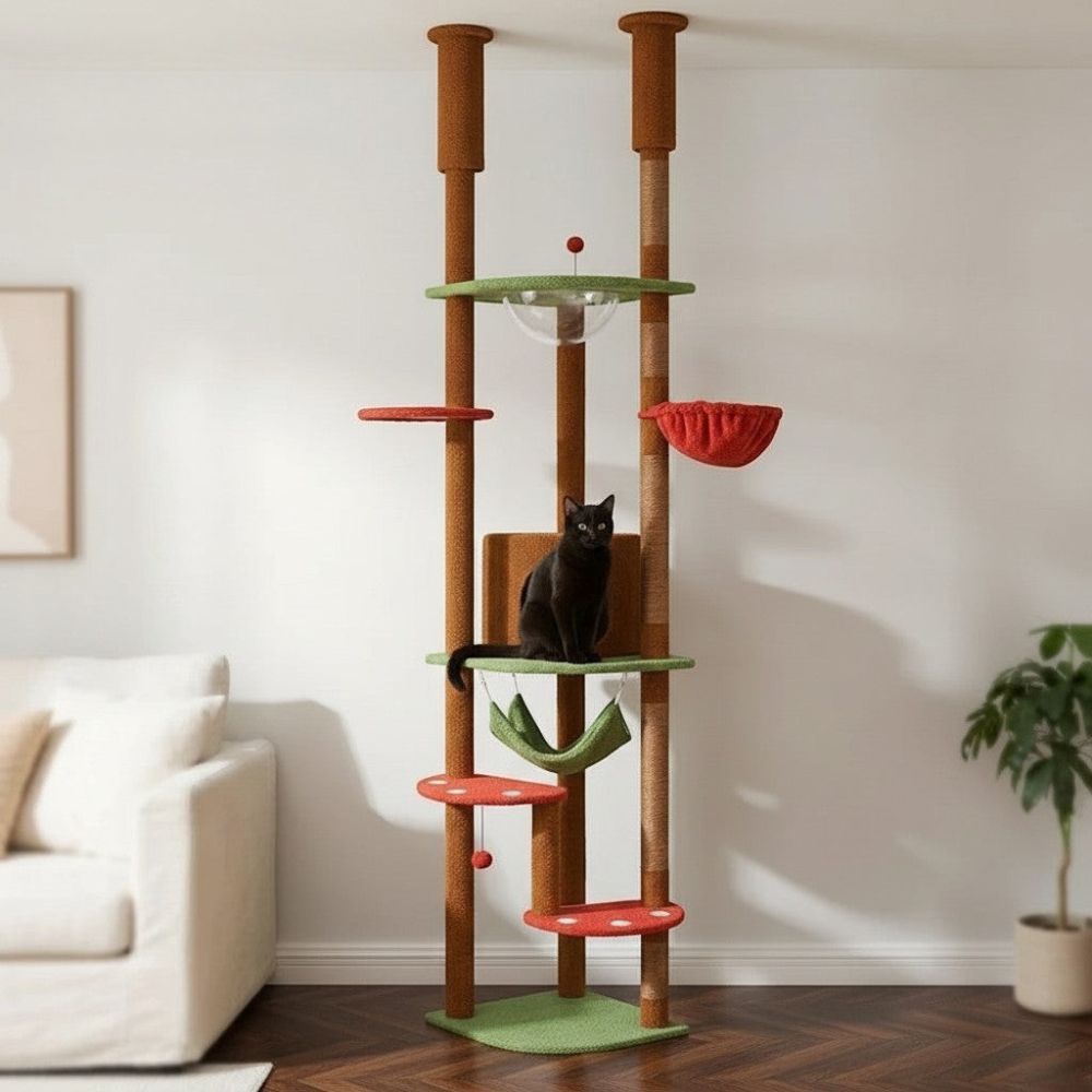 Kratzbaum Boden-Decke Design-Finish 258cm