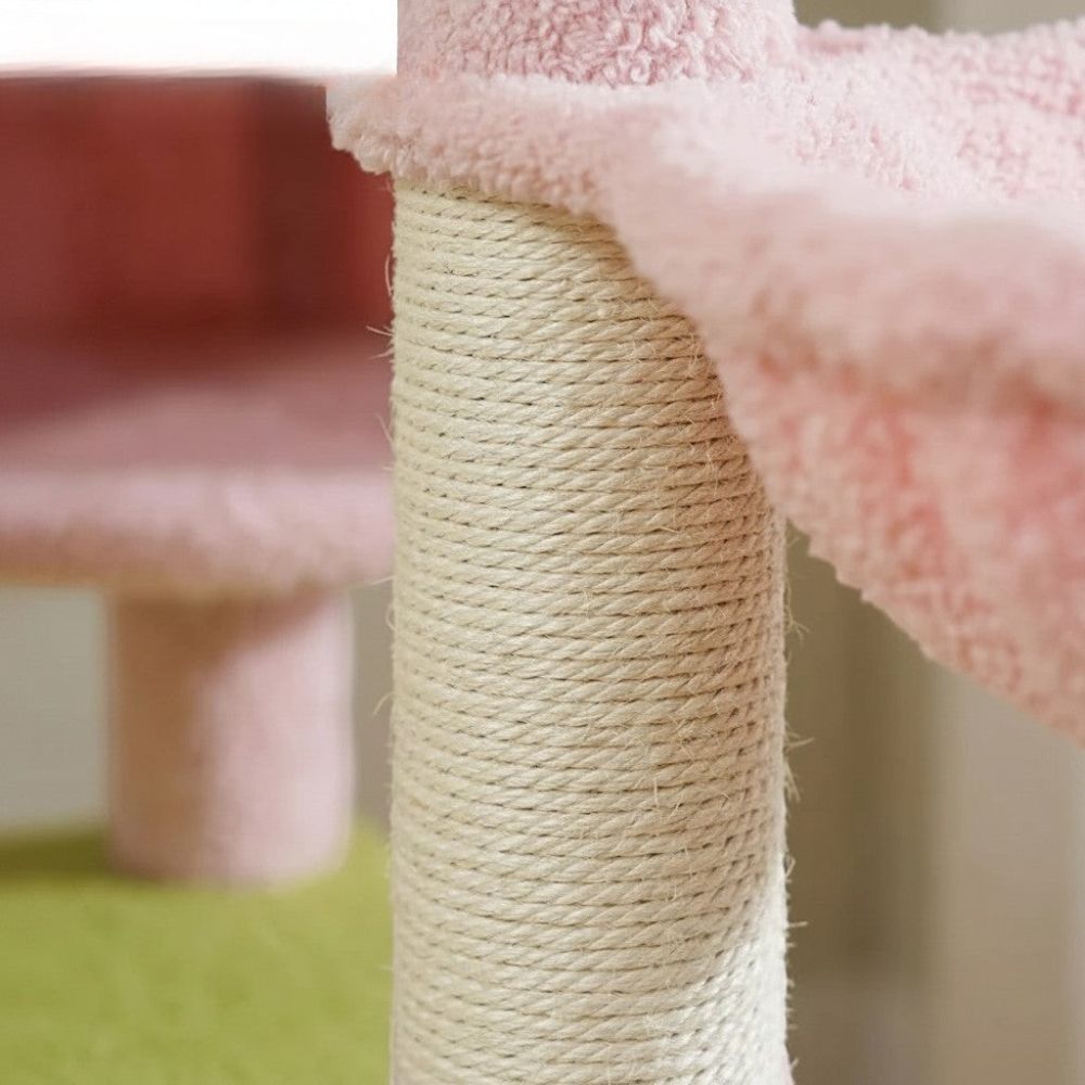 Kratzbaum Beige XXL Großzügige Basis für Große Katze
