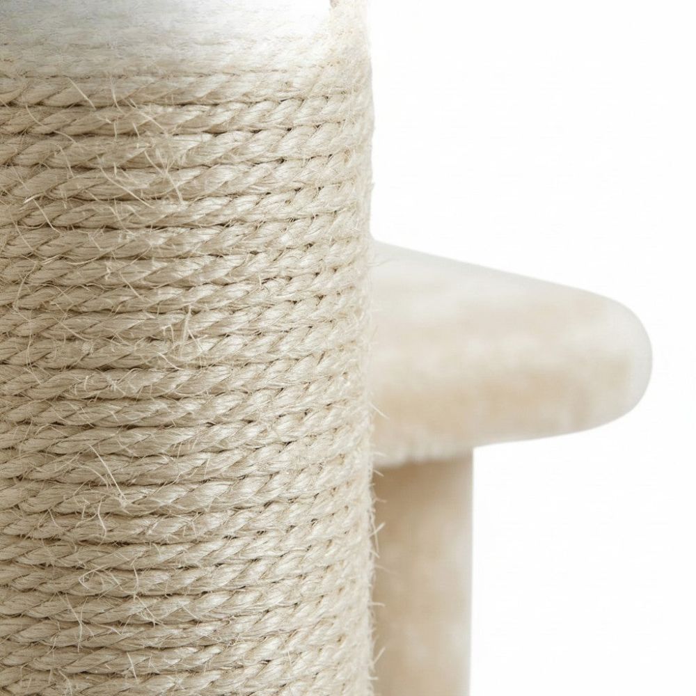 Kratzbaum Beige XXL Großzügige Basis für Große Katze