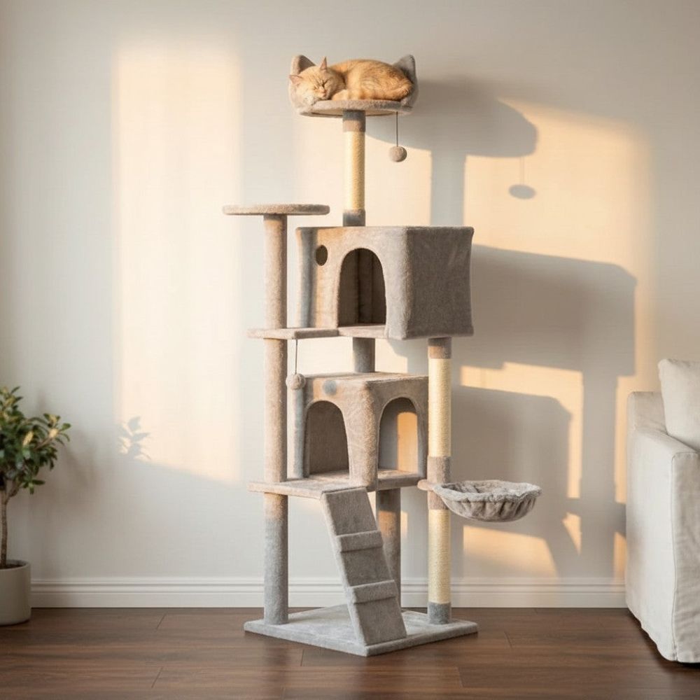 Großer Kratzbaum Modernes Design 140cm