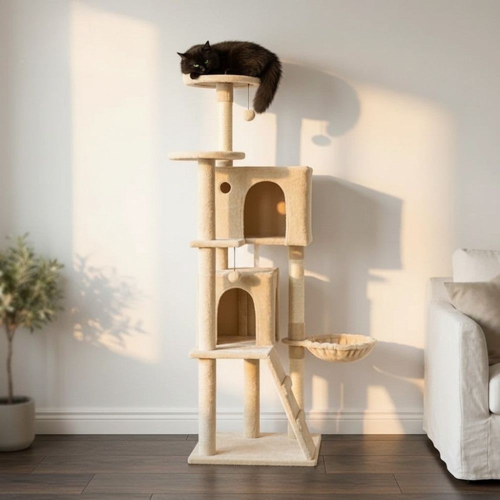 Großer Kratzbaum Modernes Design 140cm