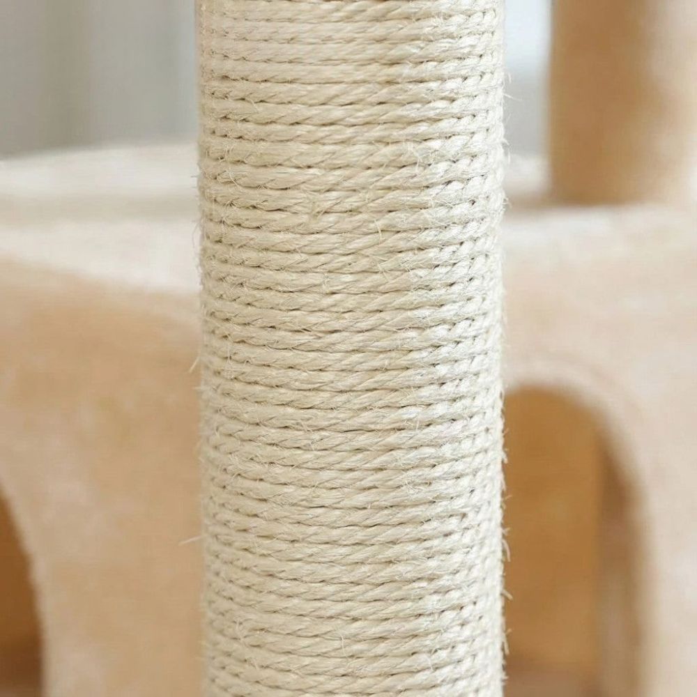 Kleiner Kratzbaum Beige Kompakt 84cm