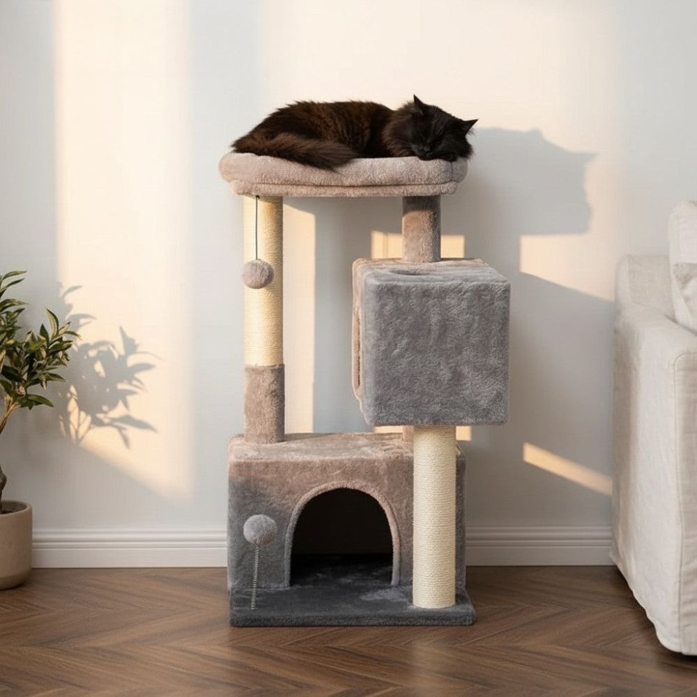 Kratzbaum Beige Kompaktes Format Erschwinglich 80cm