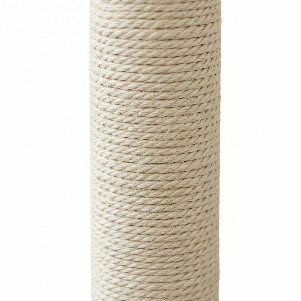 Kratzbaum Beige Robust Mehrere Katzen 140cm