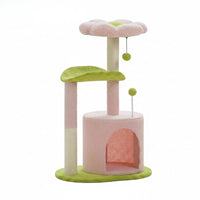 Kratzbaum Blume Design Rosa und Violett