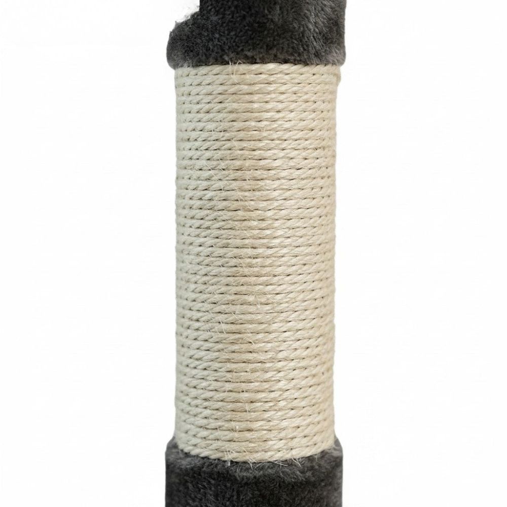 Kratzbaum Boden-Decke Beige Dezent 258cm