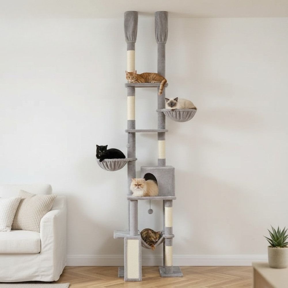 Kratzbaum Boden-Decke Bis zu 285cm