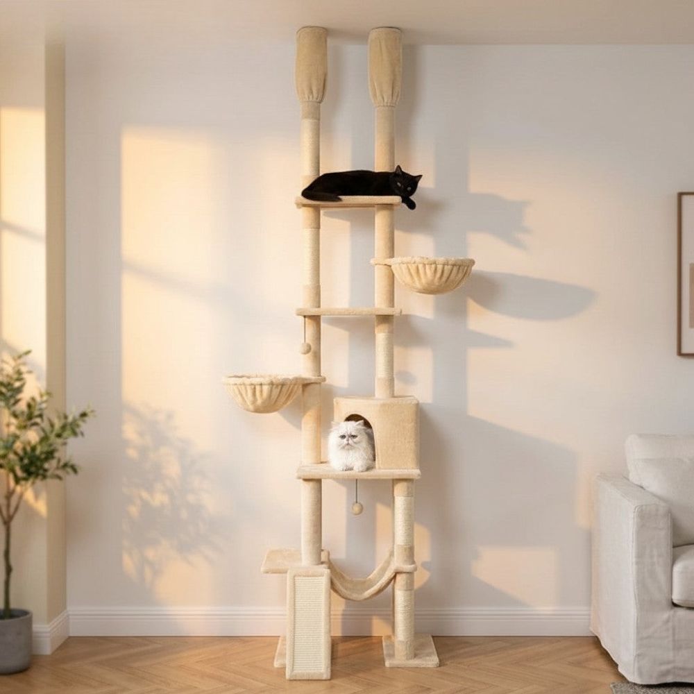 Kratzbaum Boden-Decke Bis zu 285cm