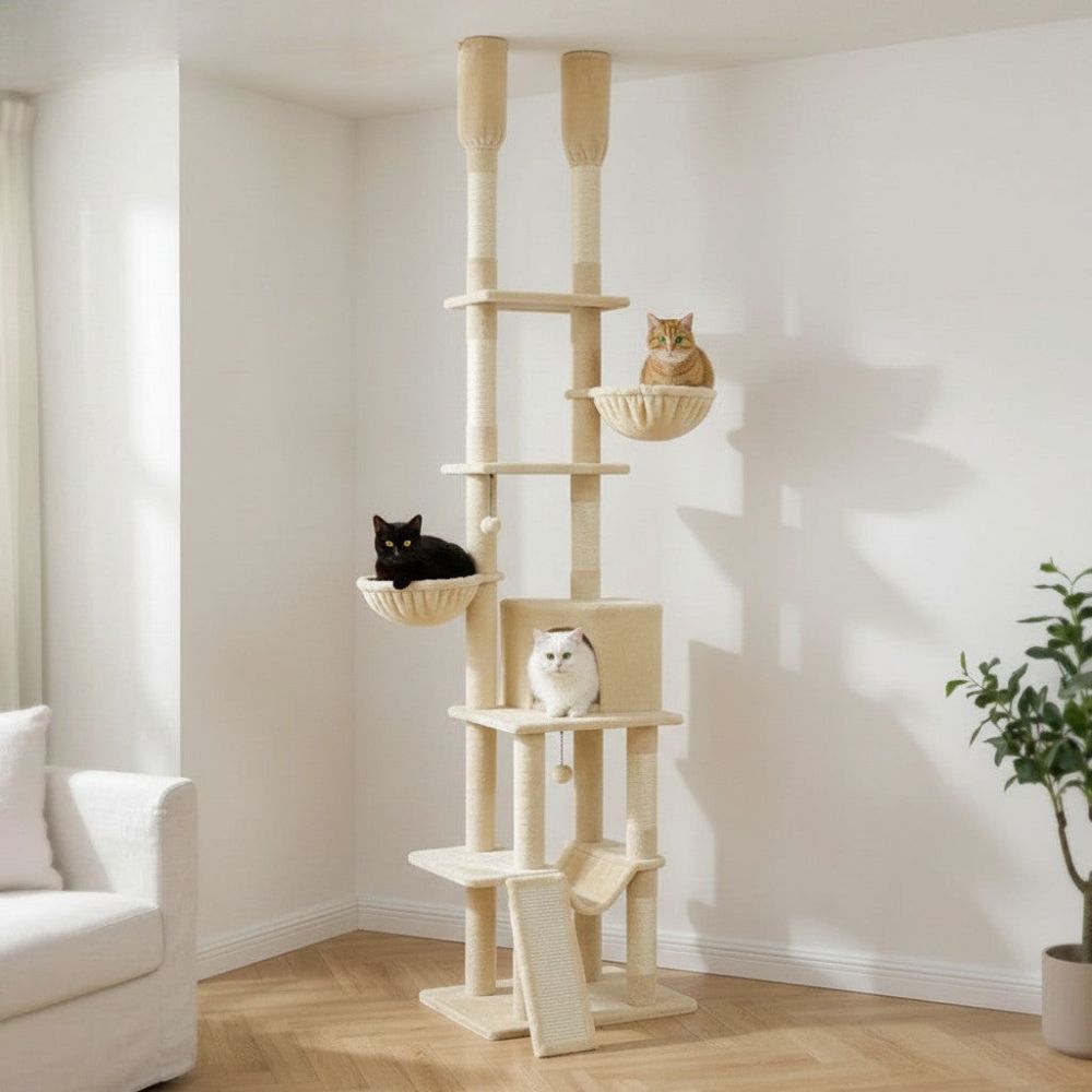 Kratzbaum Boden-Decke Bis zu 285cm
