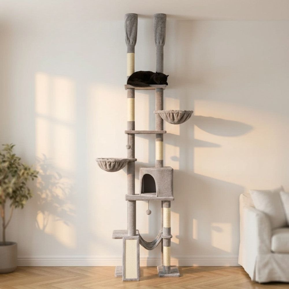 Kratzbaum Boden-Decke Bis zu 285cm