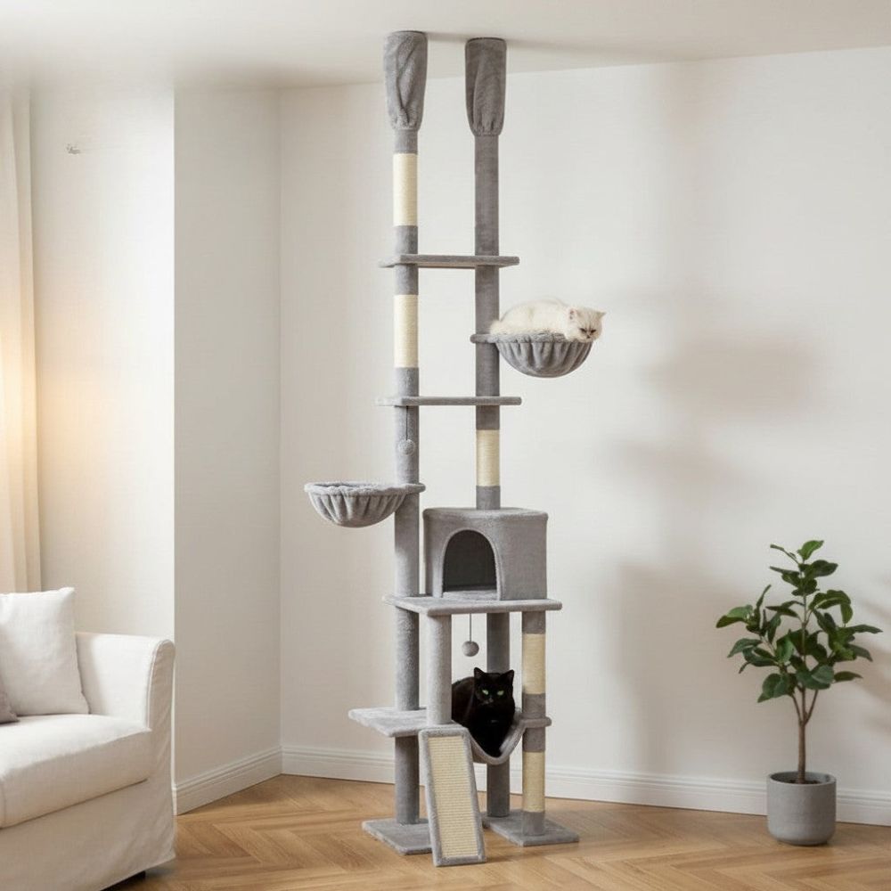 Kratzbaum Boden-Decke Bis zu 285cm