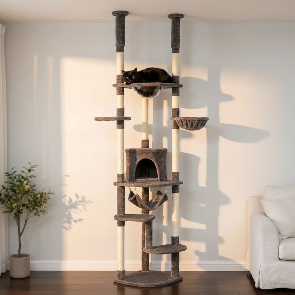 Kratzbaum Boden-Decke Design-Finish 258cm