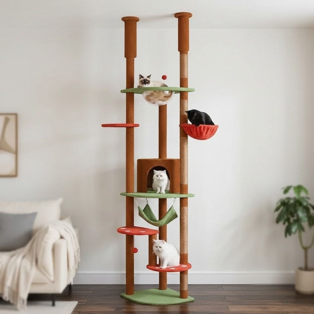 Kratzbaum Boden-Decke Design-Finish 258cm