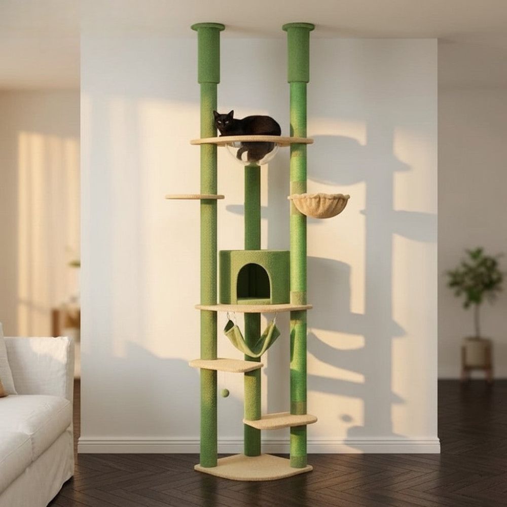 Kratzbaum Boden-Decke Design-Finish 258cm