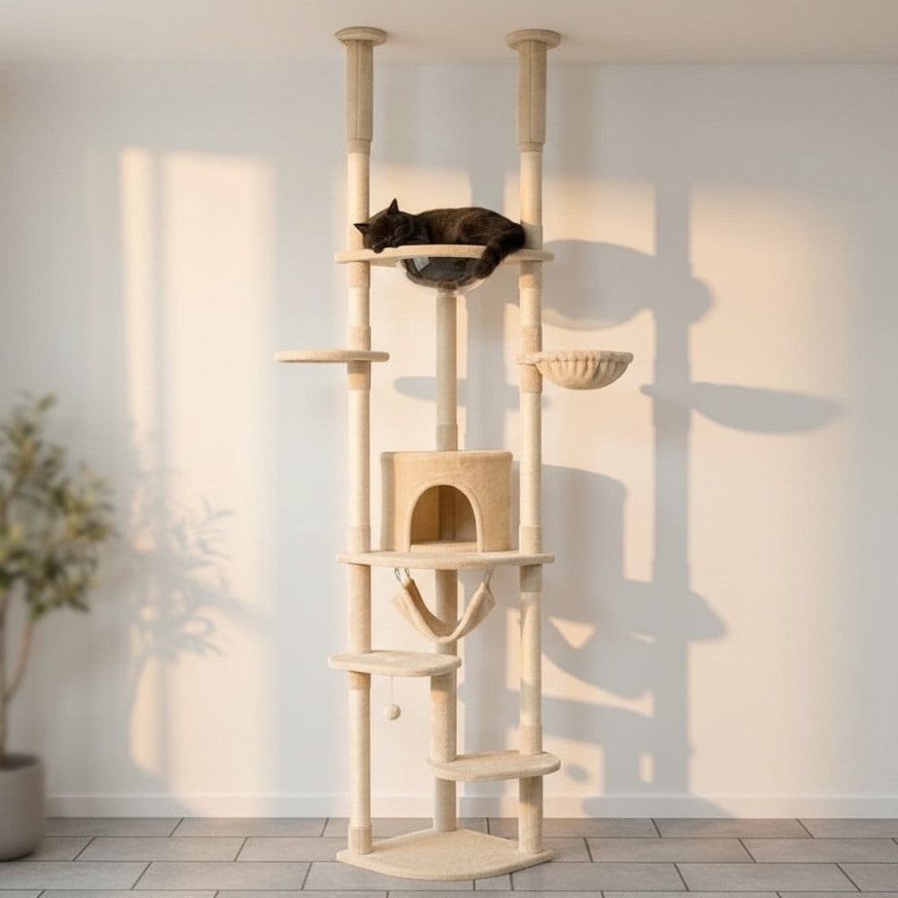 Kratzbaum Boden-Decke Mehrfarbig 258cm