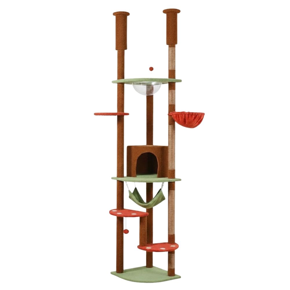 Kratzbaum Boden-Decke Mehrfarbig 258cm