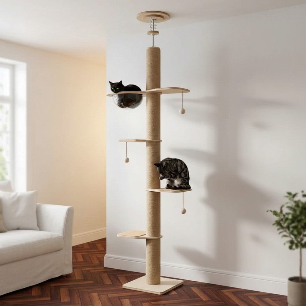 Kratzbaum Boden-Decke Ohne Bohren 260cm