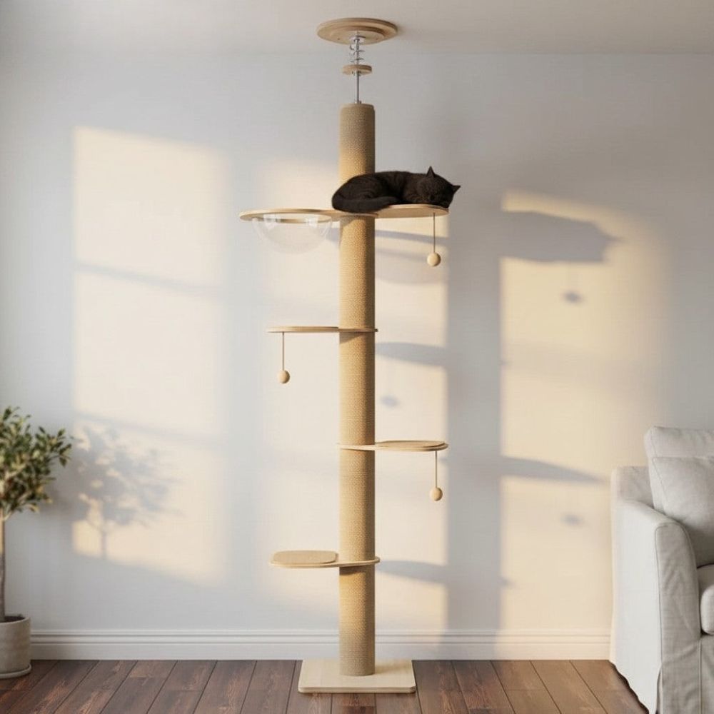 Kratzbaum Boden-Decke Ohne Bohren 260cm