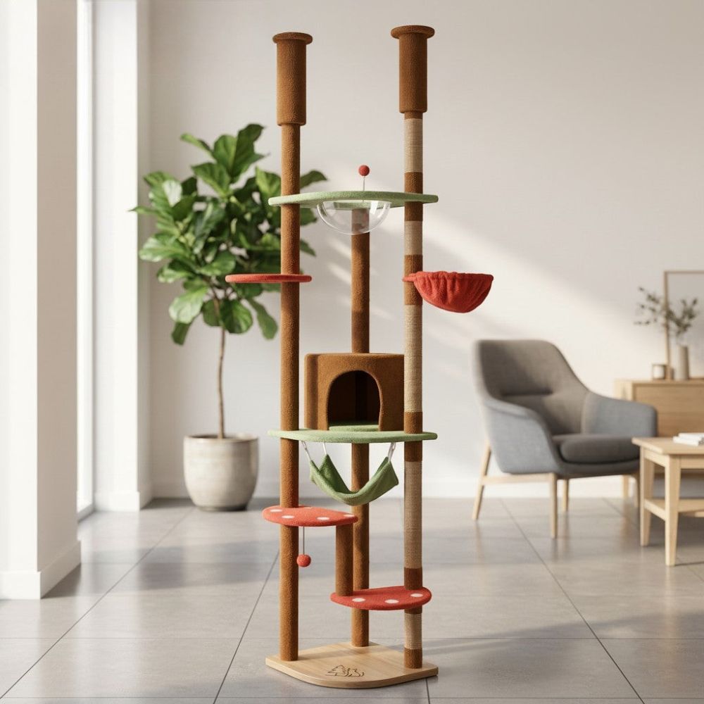 Kratzbaum Deckenbefestigung Verstellbar 258cm