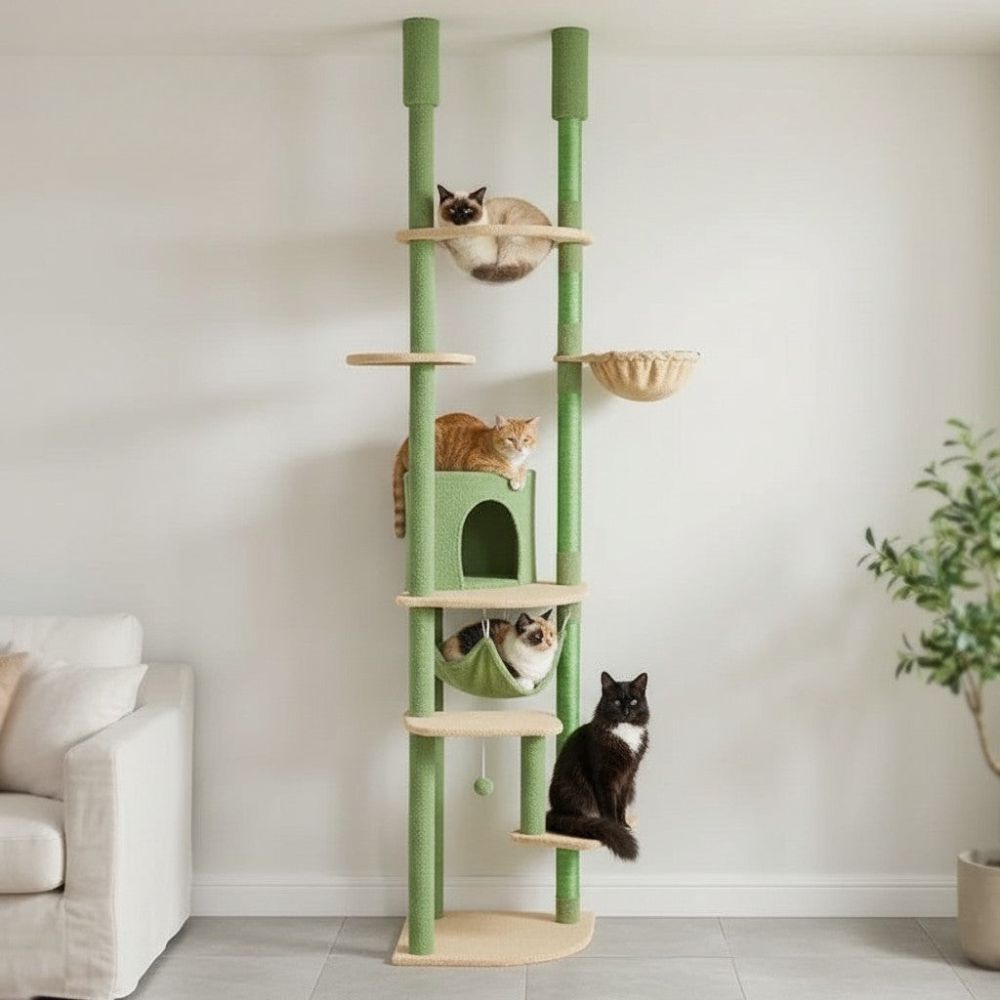 Kratzbaum Deckenbefestigung Verstellbar 258cm