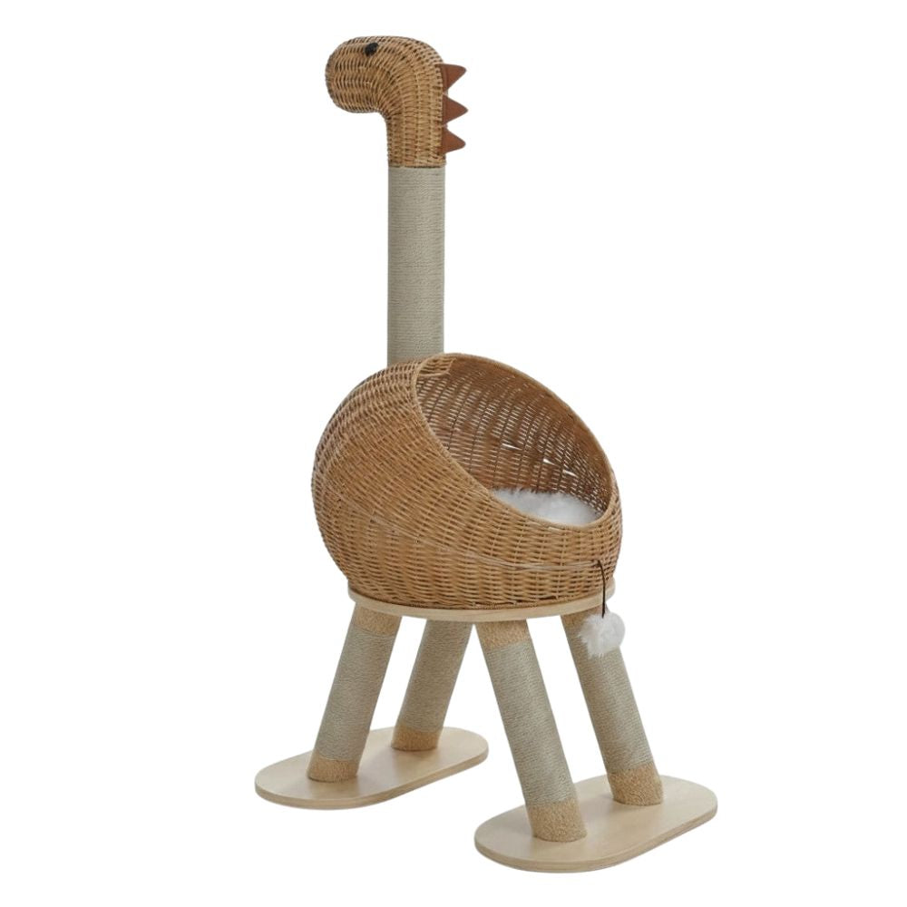 Kratzbaum Design aus Massivholz 116cm