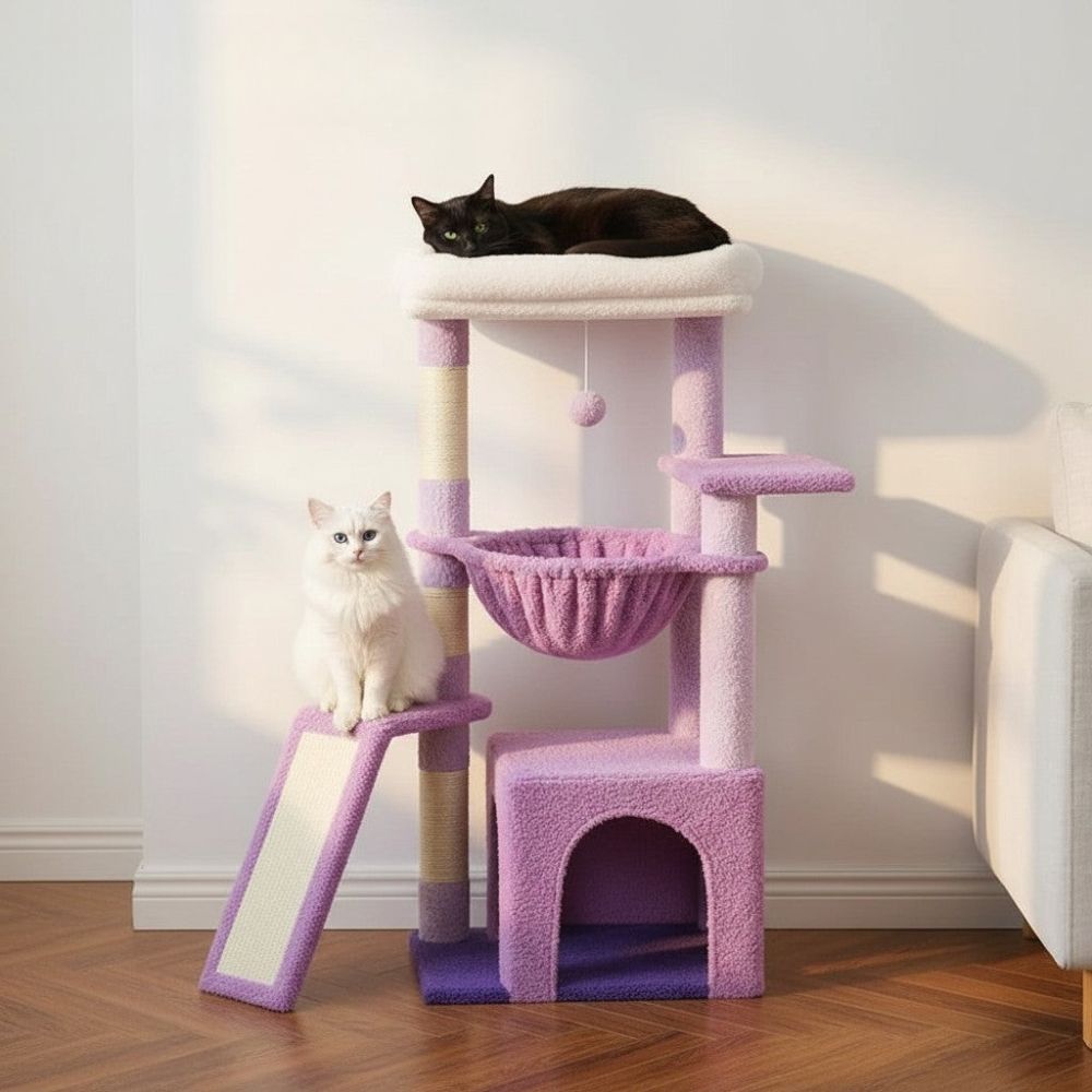 Kratzbaum Design Farbenfroh Mittlere Höhe 93cm