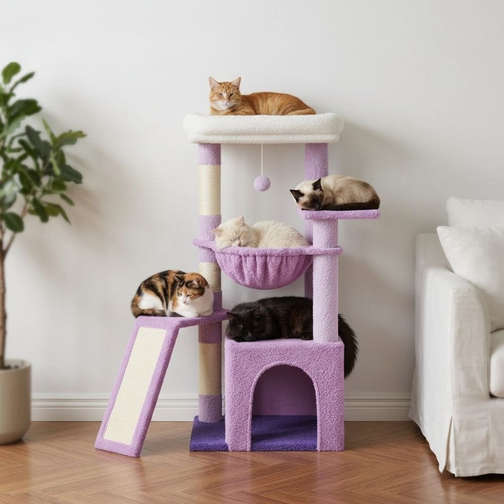 Kratzbaum Design Farbenfroh Mittlere Höhe 93cm