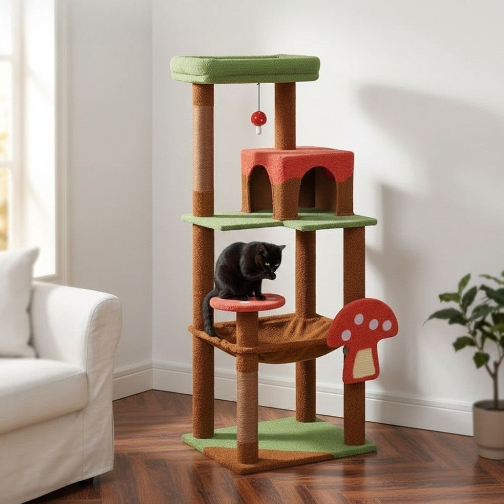 Kratzbaum Eck für Maine Coon 143cm