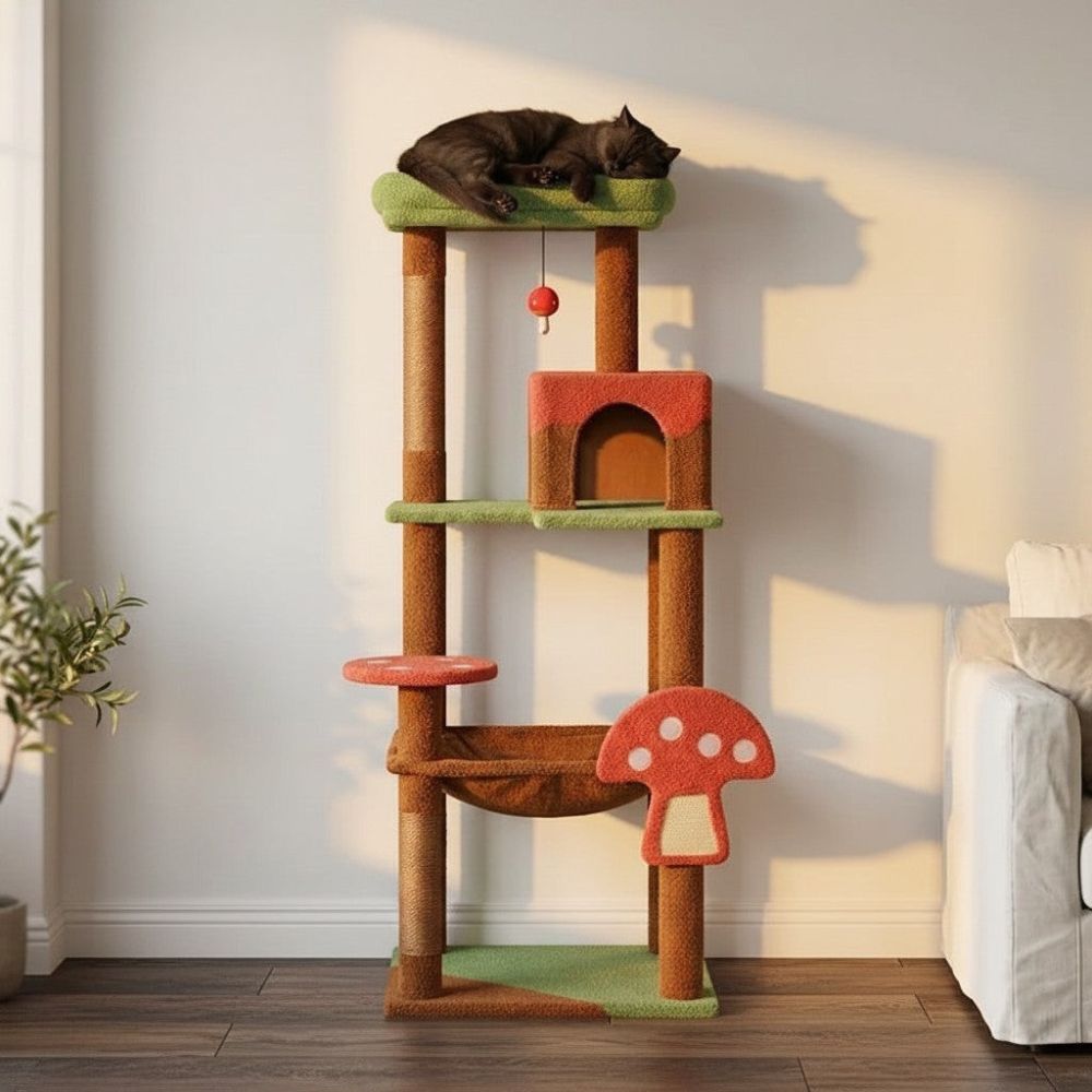 Kratzbaum Eck für Maine Coon 143cm