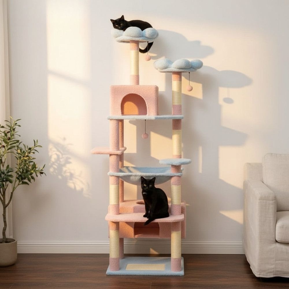 Kratzbaum Extra Hoch Beige 205cm