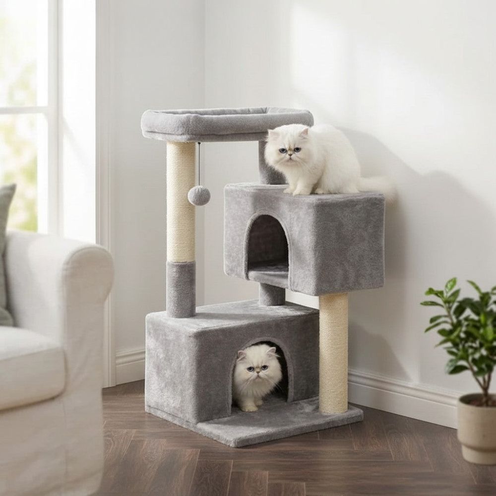Kratzbaum für Kleine Wohnung Kompakt 80cm