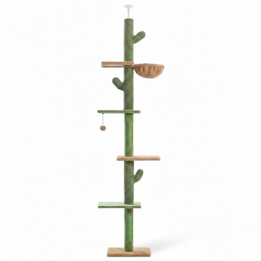 Kratzbaum Grün Deckenbefestigung 275cm