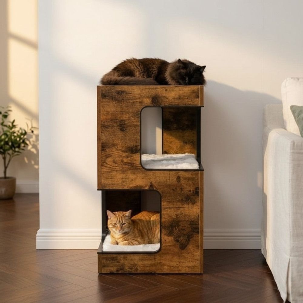 Kratzbaum Holz Design Ultra Kompakt 60cm