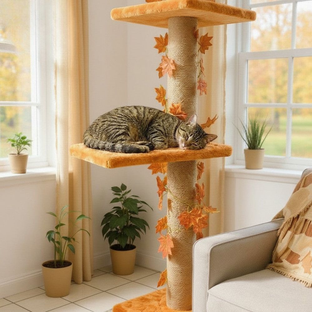 Kratzbaum Horizontale Stange Deckenbefestigung