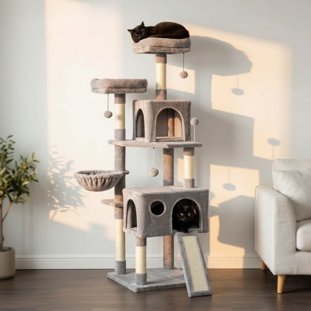 Kratzbaum Maine Coon für Wohnung 162cm
