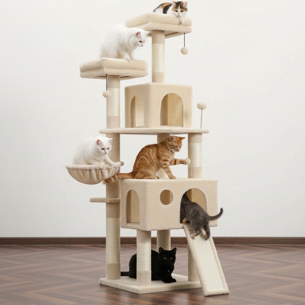 Kratzbaum Maine Coon für Wohnung 162cm