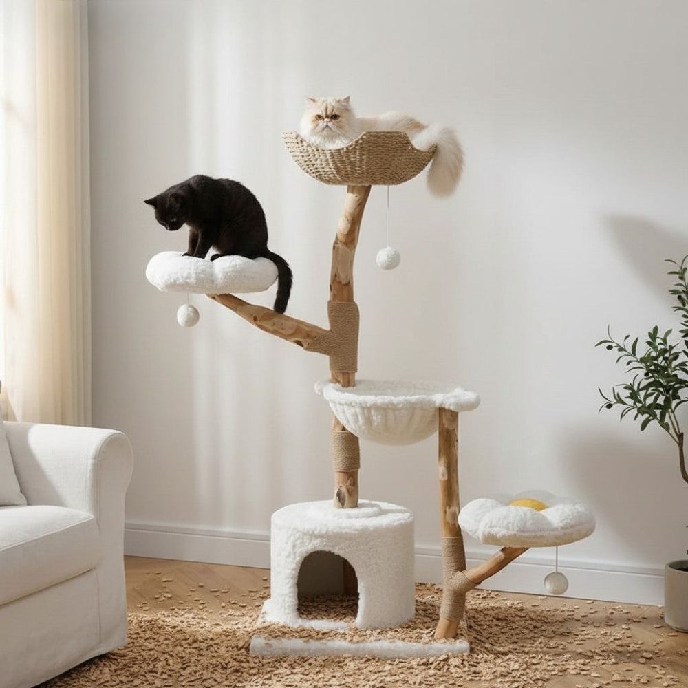 Kratzbaum Maine Coon Treibholz Authentisch 150cm