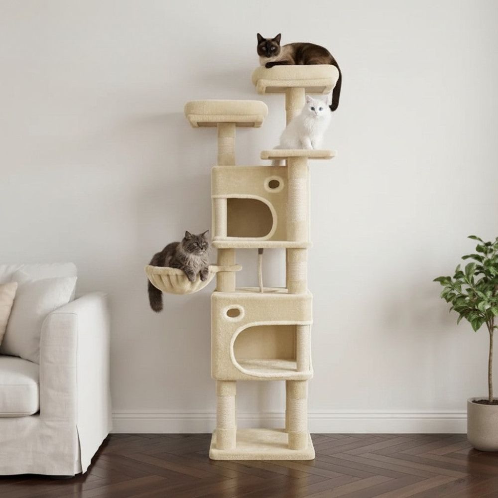 Kratzbaum Maine Coon XXL Verstärkte Pfosten 160cm