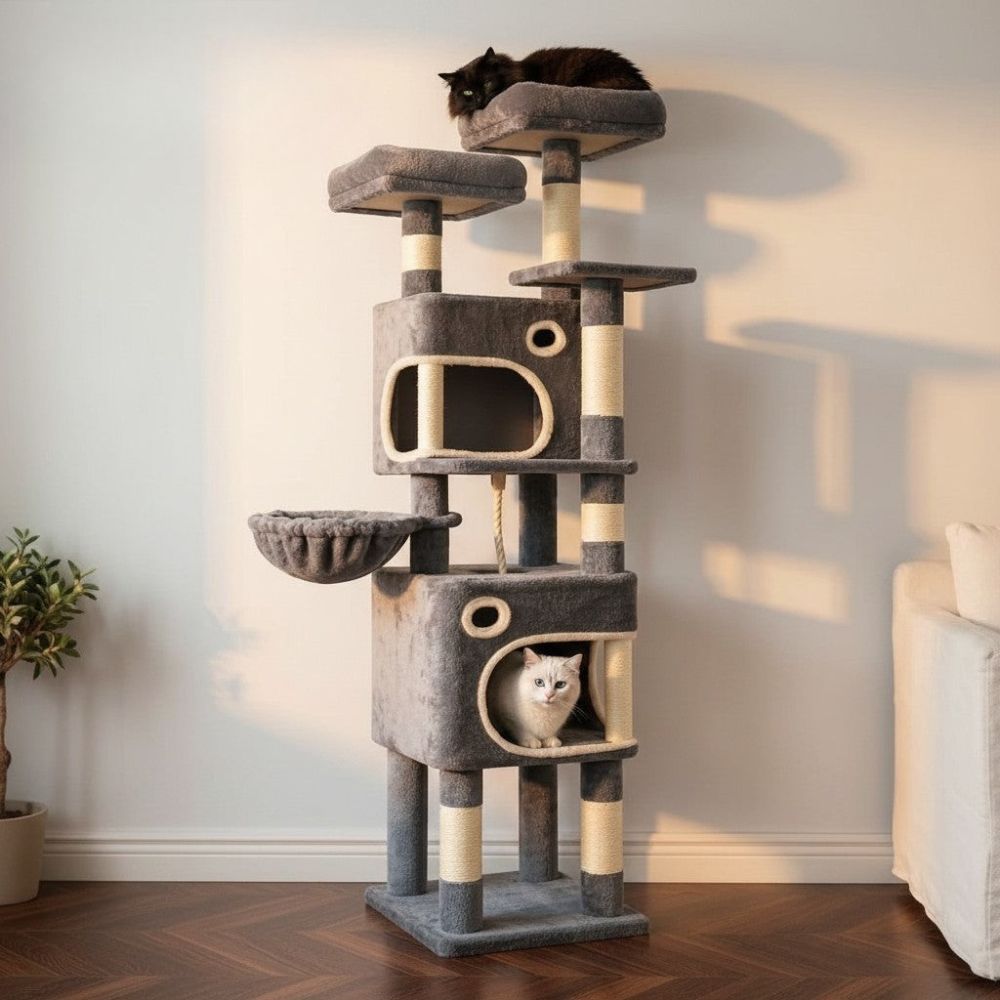 Kratzbaum Maine Coon XXL Verstärkte Pfosten 160cm
