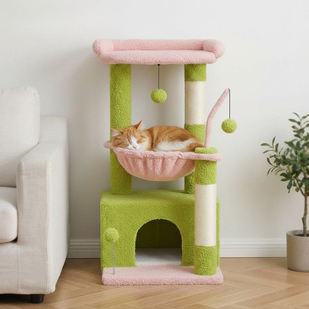Kratzbaum Optimiert für Kleine Wohnung 84cm
