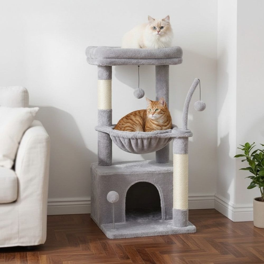 Kratzbaum Optimiert für Kleine Wohnung 84cm