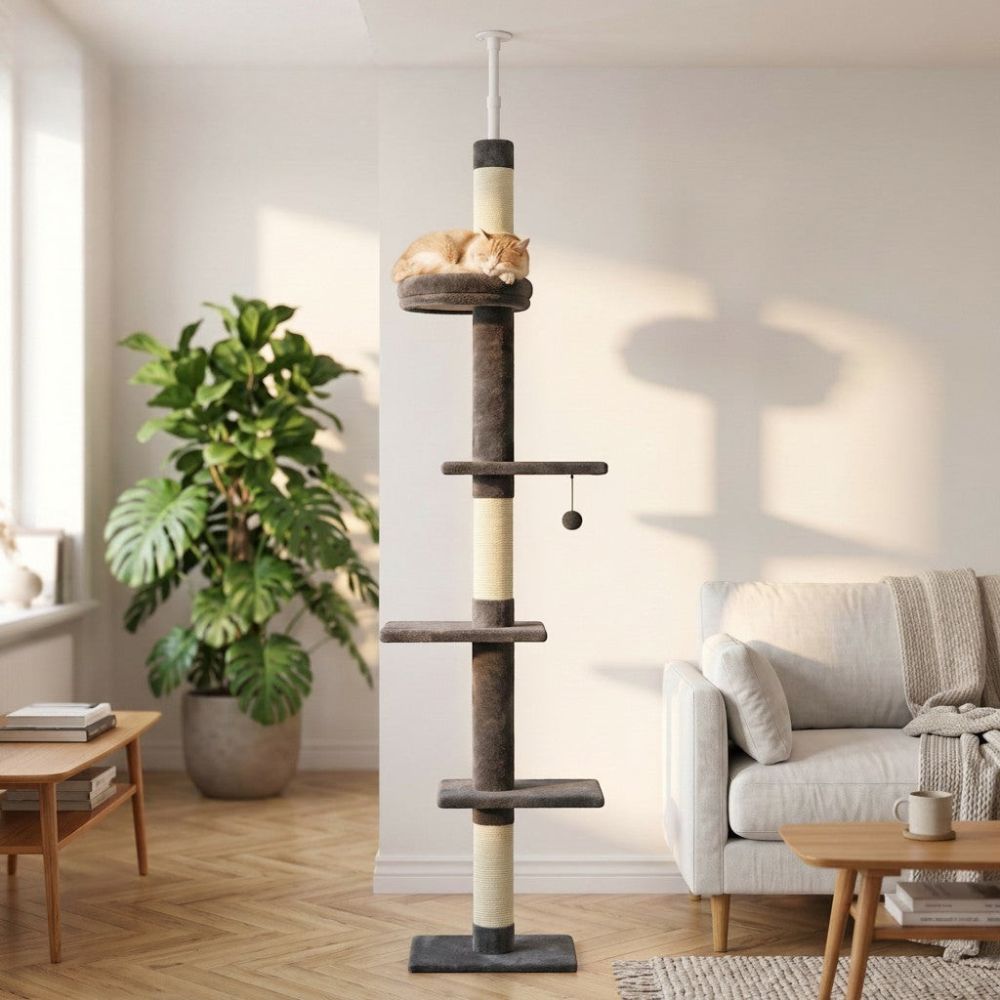 Kratzbaum Säule Deckenbefestigung Verstellbar 273cm