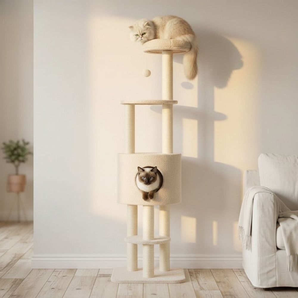 Kratzbaum Skandinavisches Design Große Höhe 150cm