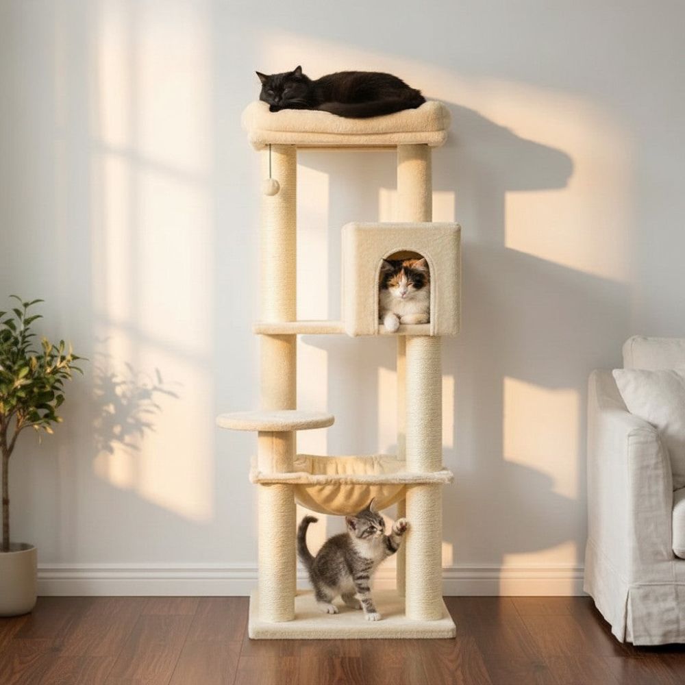 Kratzbaum Solide Maine Coon Pfosten 10cm 147cm
