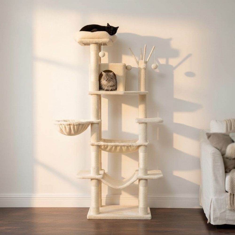 Kratzbaum XXL 175cm Beige