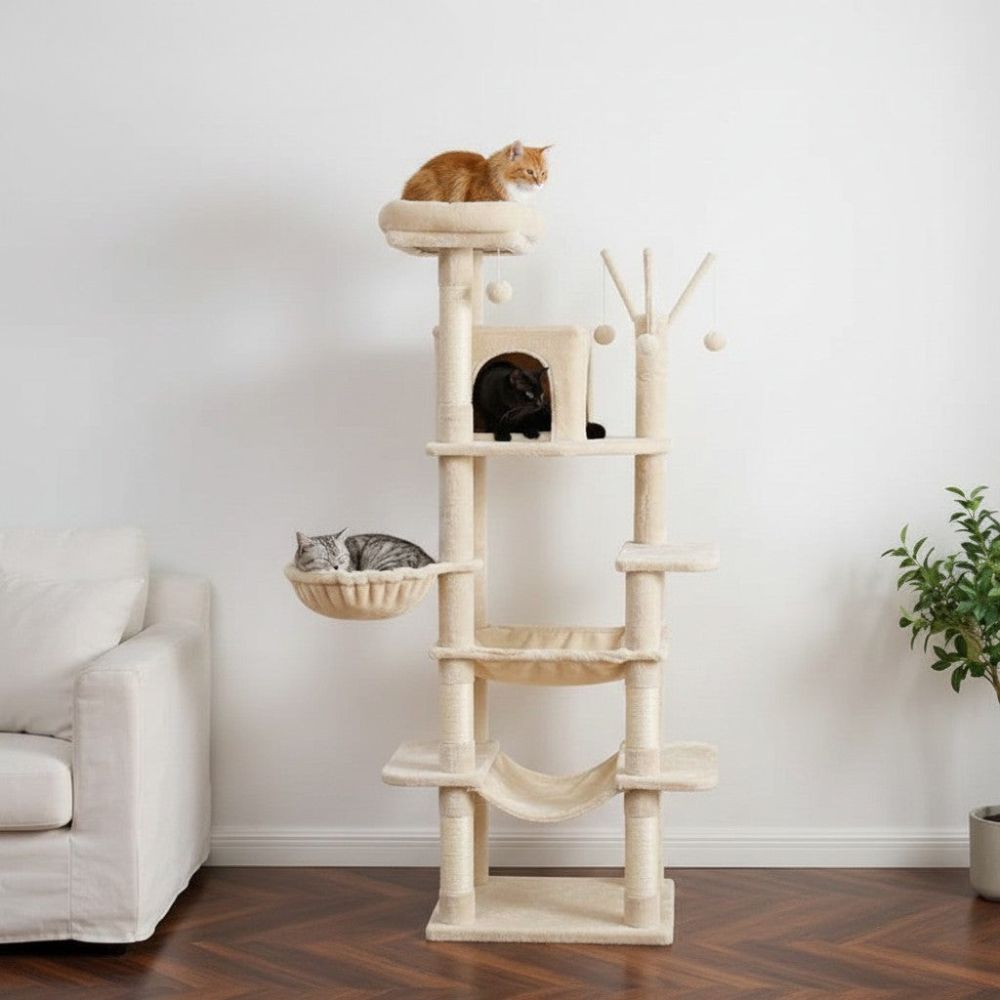 Kratzbaum XXL 175cm Beige