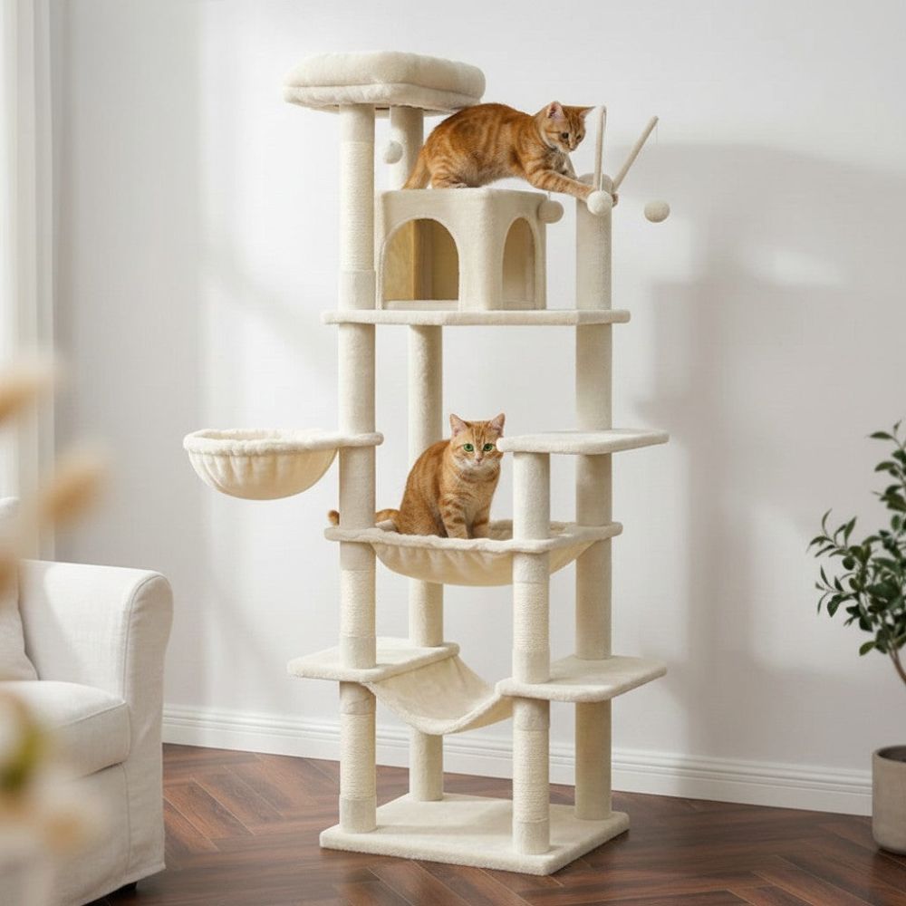 Kratzbaum XXL für Maine Coon Reduzierte Standfläche 175cm