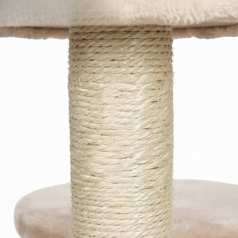 Kratzbaum Zweifarbig Beige und Braun 112cm